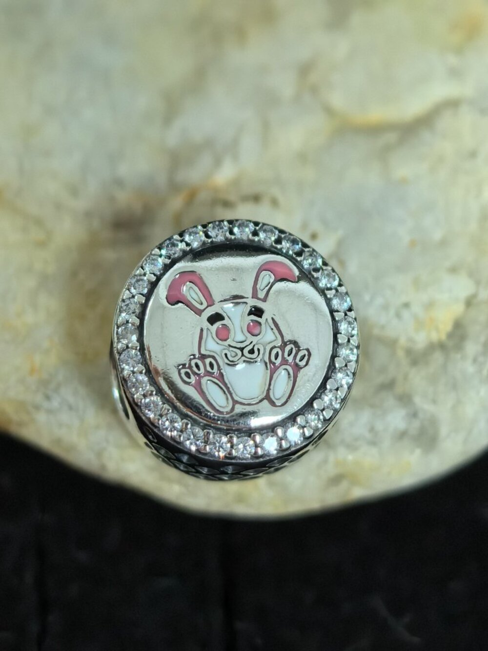 Pandora Some Bunny Loves You - Wish Bracelet Charm Present, S925 Silver Jewelry